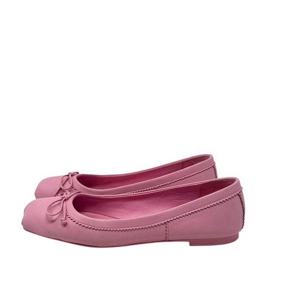 Christian Louboutin Mamadrague Pink Leather Ballet Ballerina Flats Size 38 - Picture 6 of 9